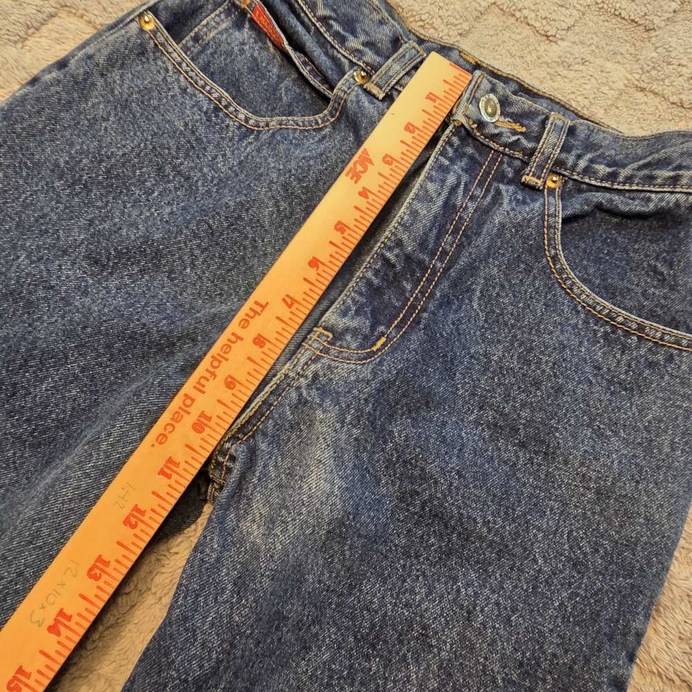 Vintage Lawman Jeans womans 5 cotton mom high rise Embroider made in Hong Kong - Picture 5 of 9